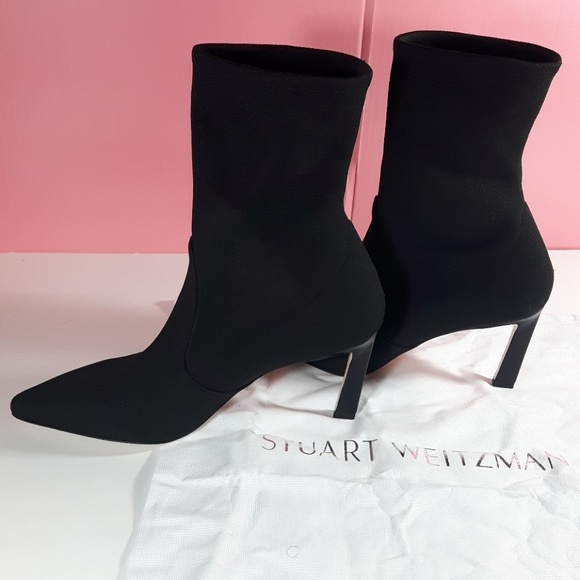 **SOLD** Stuart Weitzman Rapture Knit Ankle Boots - Picture 2 of 4